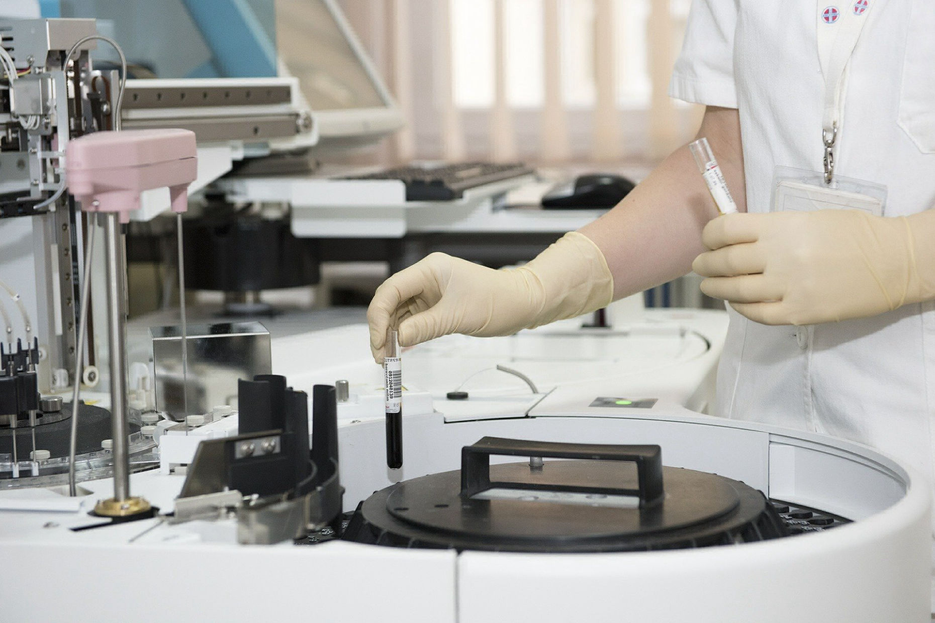 Laboratory testing with test tubes